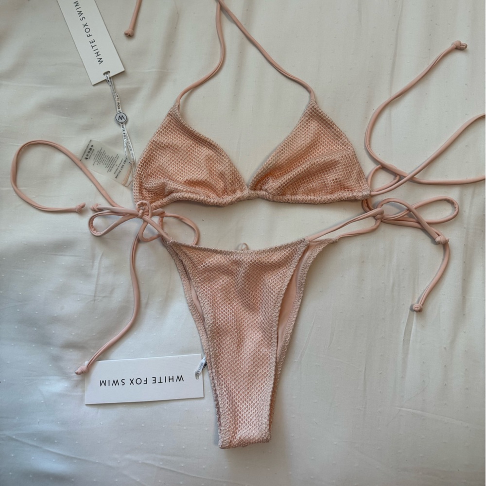 NWT White Fox Boutique Light Pink Bikini
